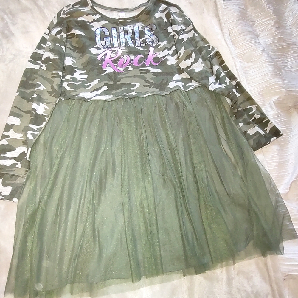 Justice camouflage tutu dress